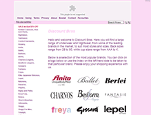 Tablet Screenshot of discountbras.com
